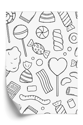 Tapeta na stenu Čiernobiele sladkosti