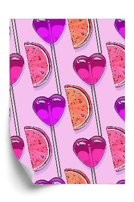 Tapeta Lízanky so srdiečkami