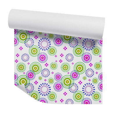 Tapeta Bodky a kruhy farebná abstrakcia