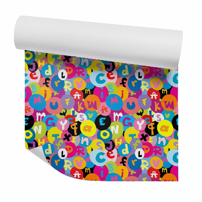 Tapeta na stenu Abstraktné farebné písmená