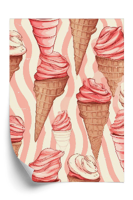 Tapeta na stenu Ružová zmrzlina