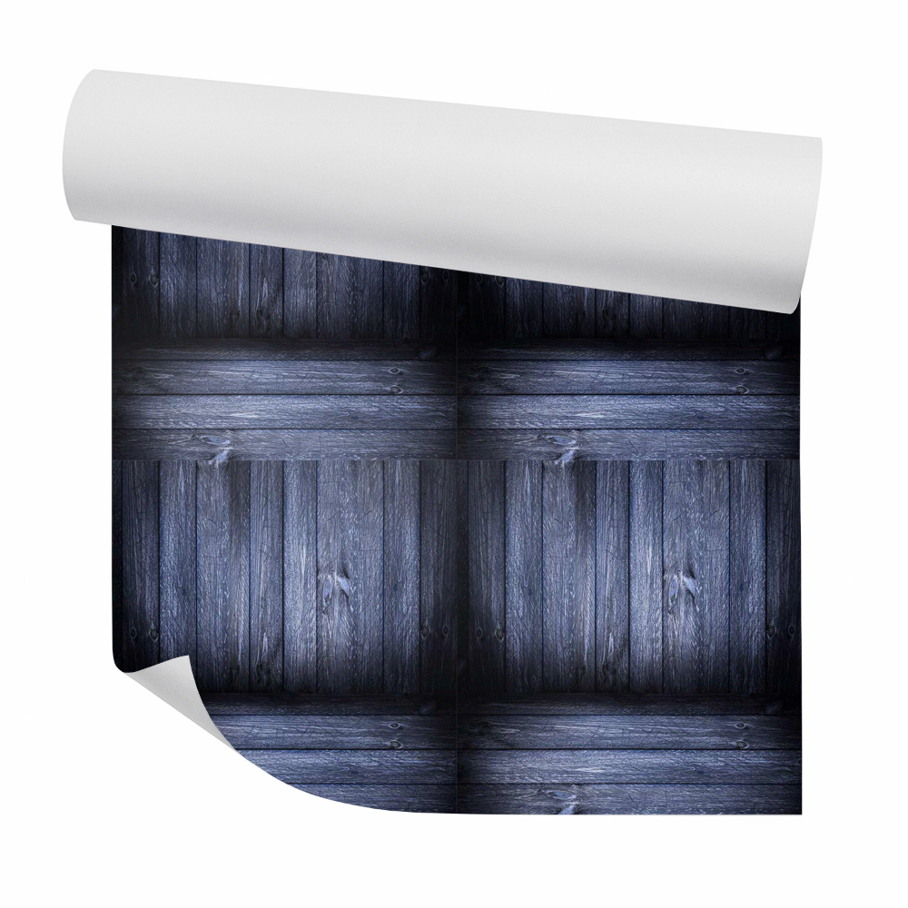 Tapeta na stenu Sivé priestorové drevo