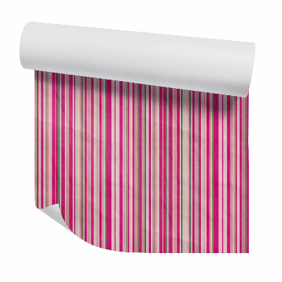 Tapeta na stenu Zvislé ružové pruhy