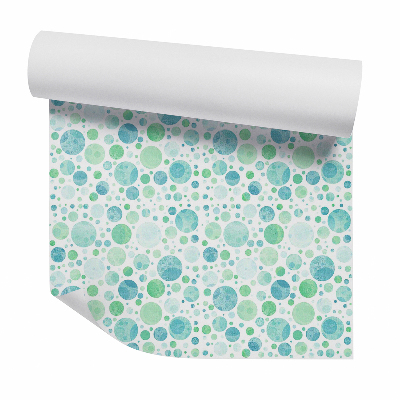 Tapeta Dekoratívne zelené bodky