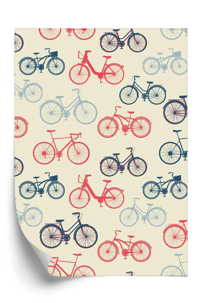 Tapeta na stenu Farebné bicykle