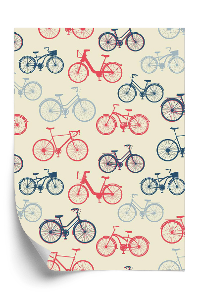 Tapeta na stenu Farebné bicykle