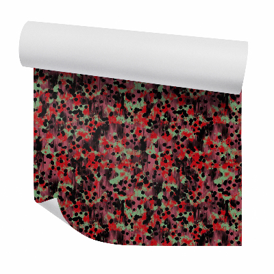 Tapeta Čierna a červená abstrakcia