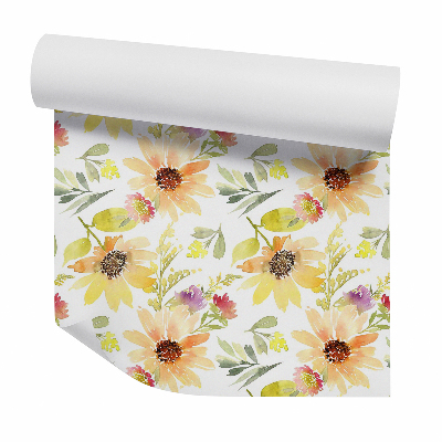 Tapeta Slnečnice akvarelové kvety