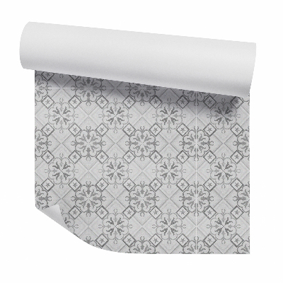 Tapeta na stenu Šedé dekoratívne vzorované dlaždice