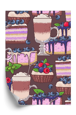 Tapeta na stenu Torta a káva