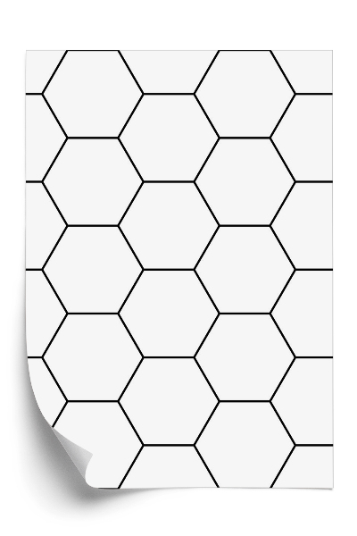 Tapeta na stenu Moderný geometrický vzor šesťuholníkov