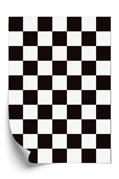 Tapeta Čiernobiely šachovnicový vzor