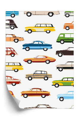 Tapeta na stenu Farebné autá