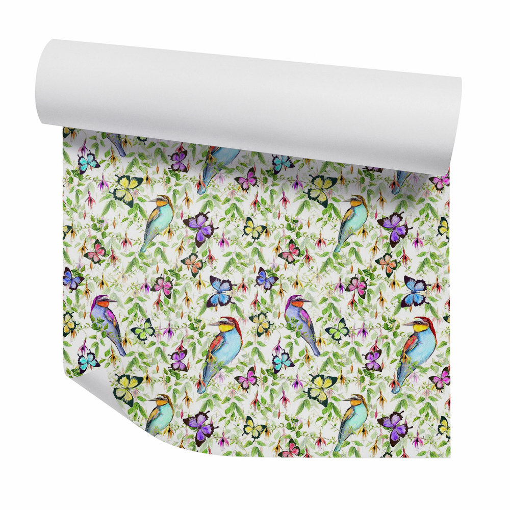 Tapeta Exotické vtáky a motýle