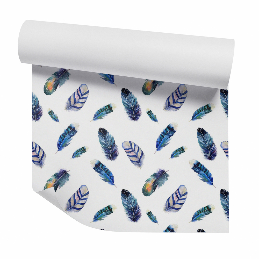 Tapeta na stenu Modré umelecké papagájové pierka