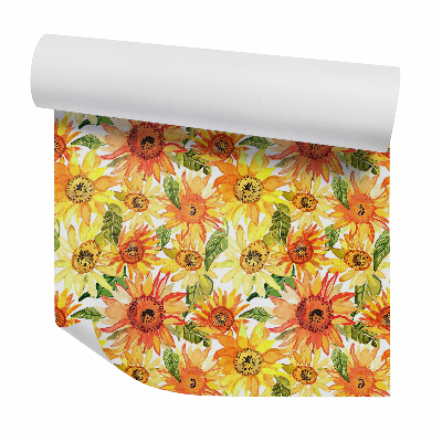 Tapeta na stenu Dekoratívne kvitnúce slnečnice