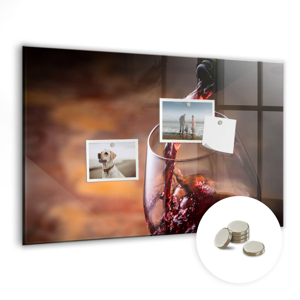 Detská magnetická tabuľa Pohár na víno