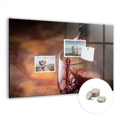 Detská magnetická tabuľa Pohár na víno