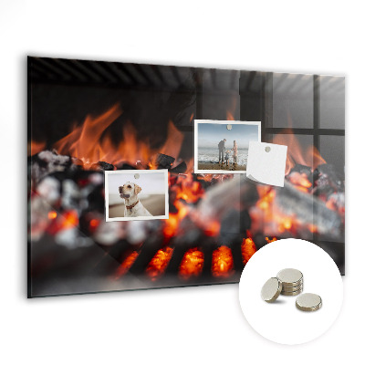 Detská magnetická tabuľa Gril a uhlie