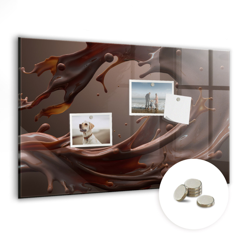 Detská magnetická tabuľa Rozsypané kakao