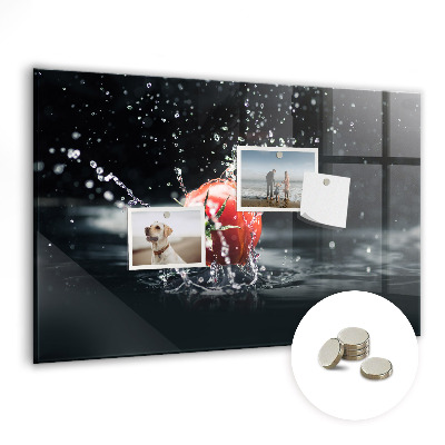 Magnetická tabuľa na stenu Paradajka vo vode