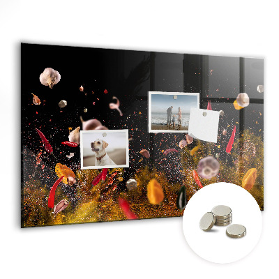 Tabuľa na magnetky Cesnak a korenie