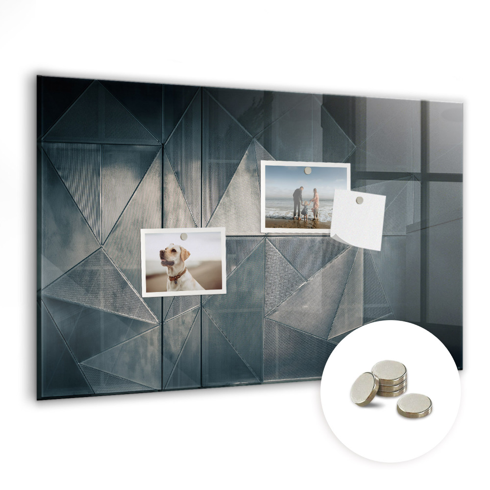 Tabuľa na magnetky Kovové trojuholníky