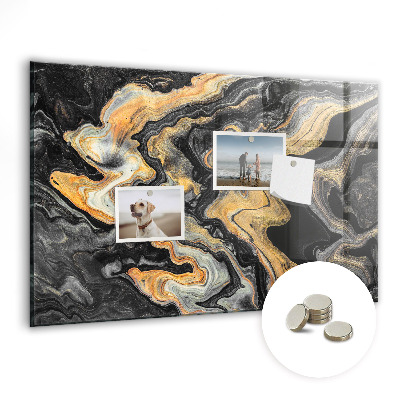 Tabuľa na magnetky Zlatý sivý mramor