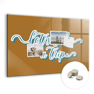 Magnetická tabuľa Poďme na výlet