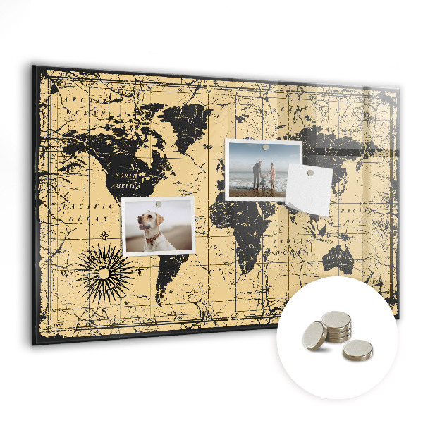 Detská magnetická tabuľa Ročníková mapa pokladov