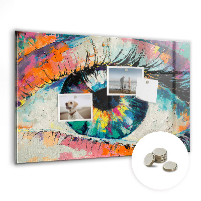 Magnetická tabuľa na magnetky Dúhové oko