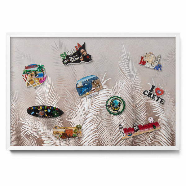 Prírodné boho listy Tabula na magnetky na stenu