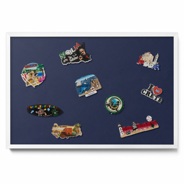 Farba: tmavo modrá Magnetická tabuľa na magnetky