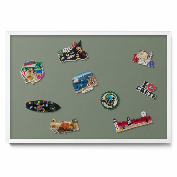 Magnetická tabuľa Olivová farba