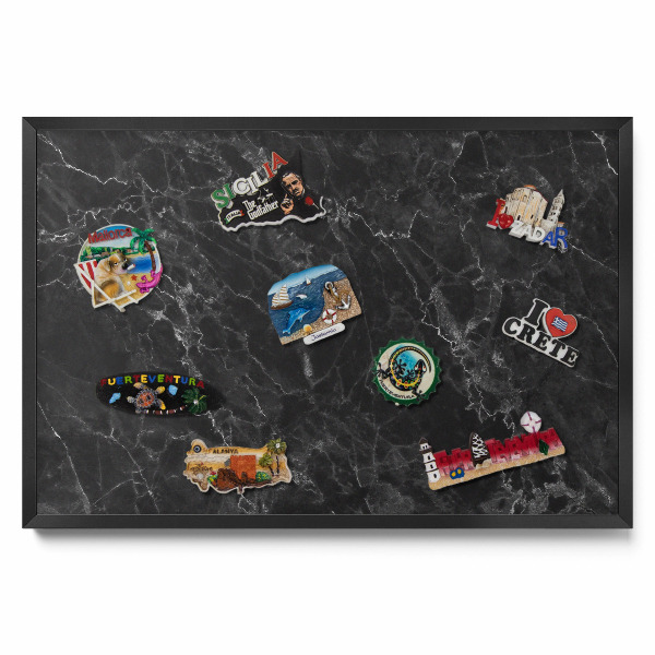 Elegantný čierny mramor Magnetická tabuľa