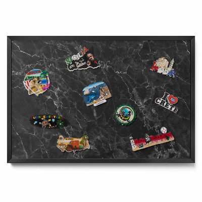 Elegantný čierny mramor Magnetická tabuľa