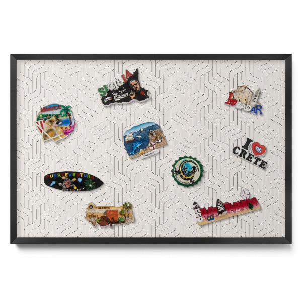 Pravidelný lineárny vzor Tabula na magnetky na stenu