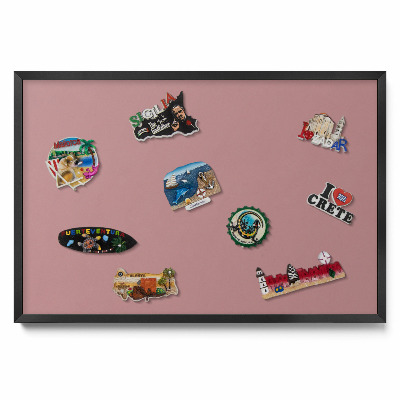 Magnetická tabuľa na magnetky Pastelovo ružová farba