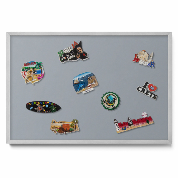 Sivá farba Magnetická tabuľa na magnetky