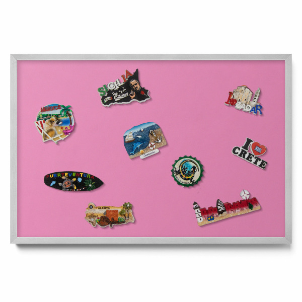 Ružová farba Tabula na magnetky na stenu