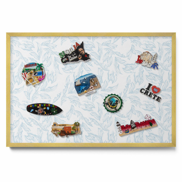 Pravidelný listový vzor Tabula na magnetky na stenu