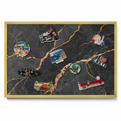 Magnetická tabuľa Zdobený tmavý mramor