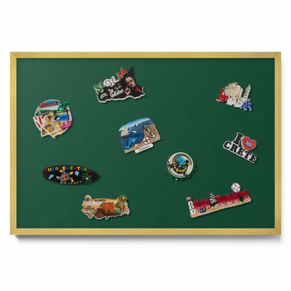 Magnetická tabuľa na magnetky Tmavozelená farba