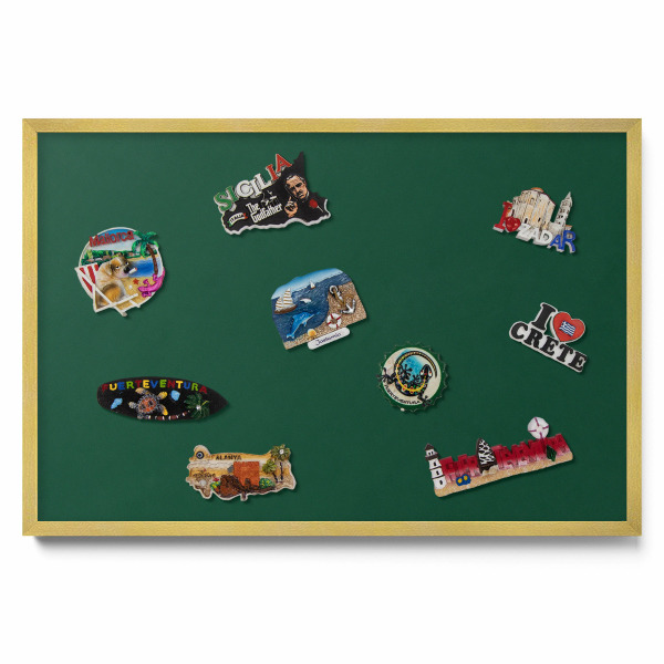 Tmavozelená farba Magnetická tabuľa na magnetky