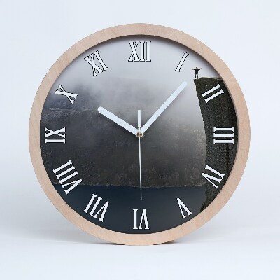 Nástenné drevené hodiny Nórsky útes