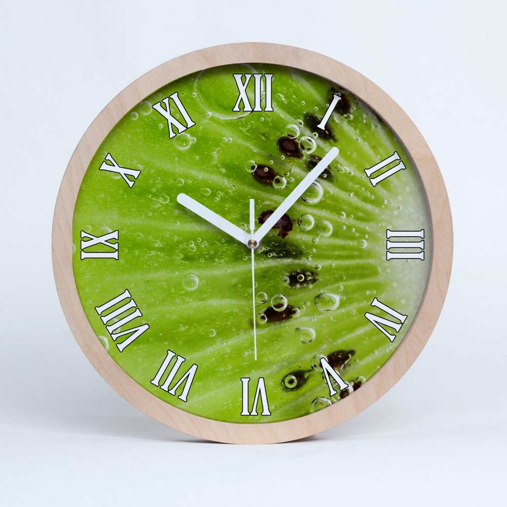 Drevené nástenné hodiny Kiwi