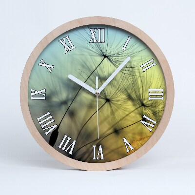 Drevené hodiny Semienka dymniviek