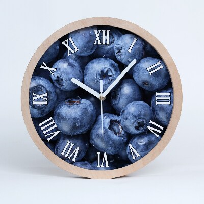 Drevené nástenné hodiny Bobule