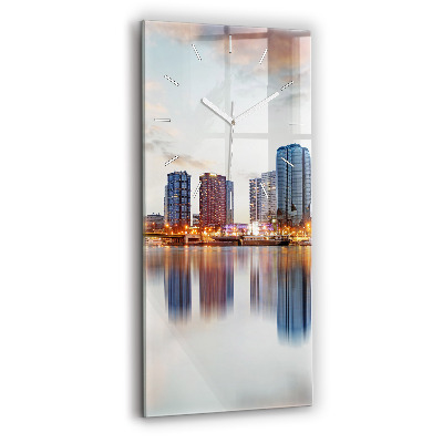 Sklenené hodiny Panoráma s Eiffelovou vežou