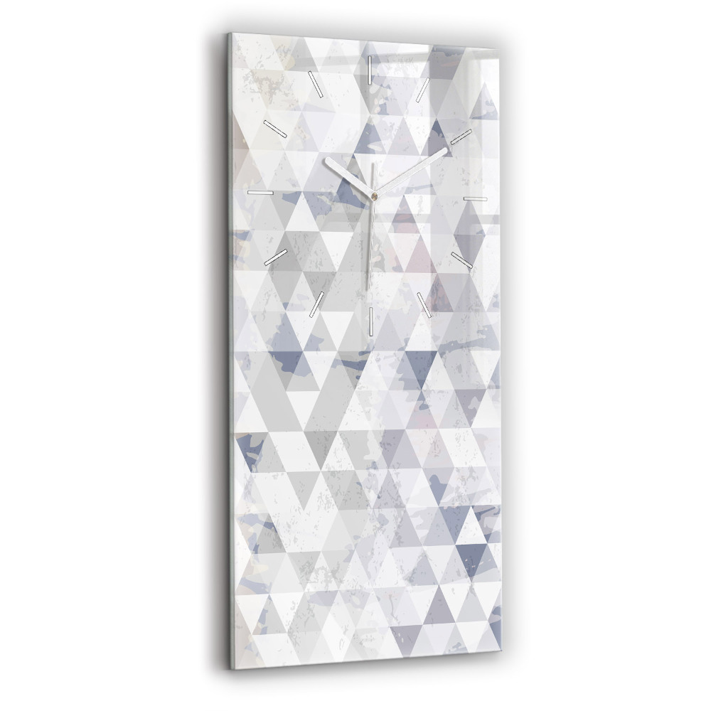 Sklenené nástenné hodiny Geometrický vzor